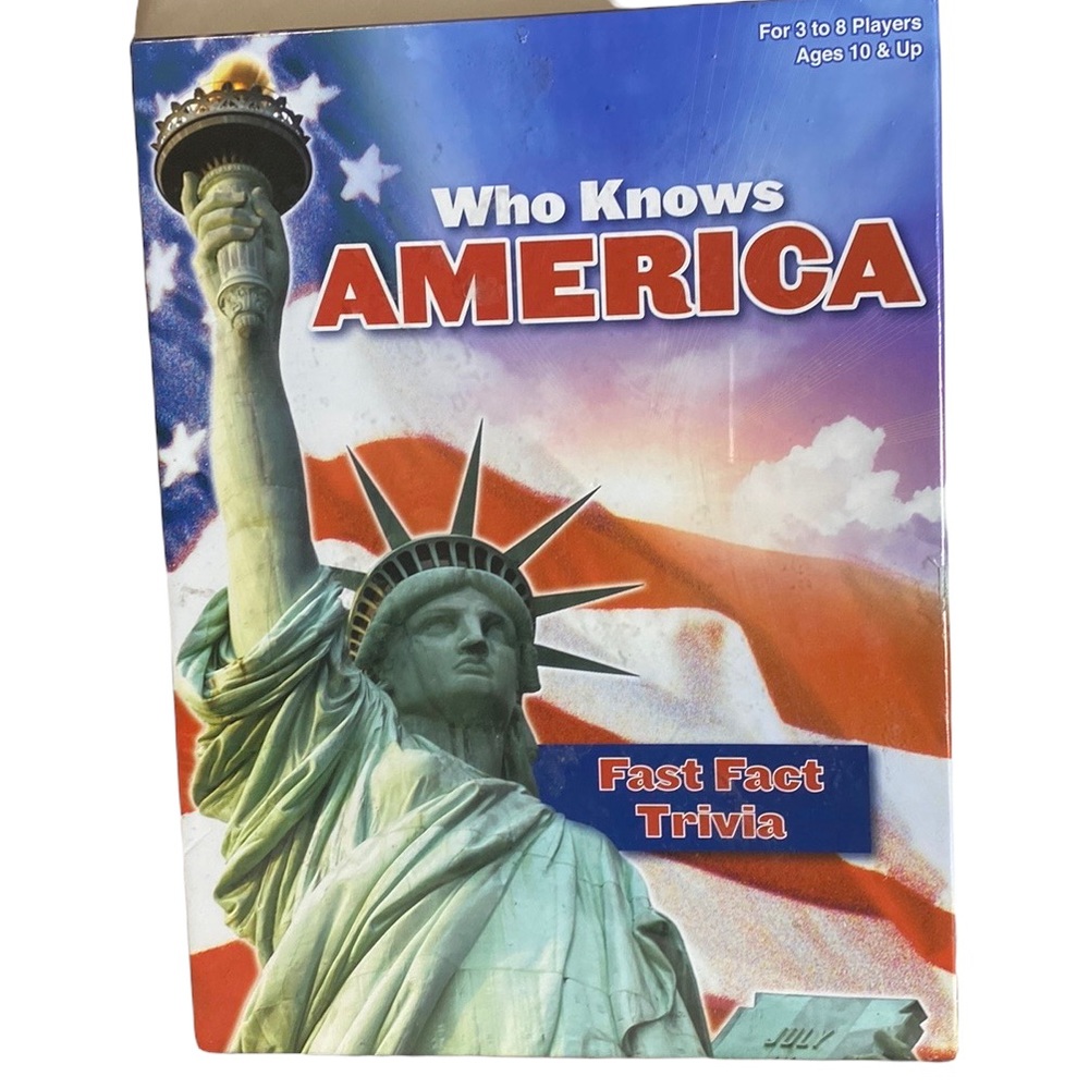 Who Knows America Fast Fact Trivia Quiz Game by PlayMonster New Sealed -